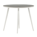 Table de jardin ronde 90cm effet bois AURELIE