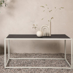 Table basse extérieur 110x60cm en métal OFIKIA