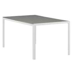 Table de jardin 150x90cm en aluminium FAUSTINE