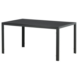 Table de jardin 150x90cm en aluminium FAUSTINE