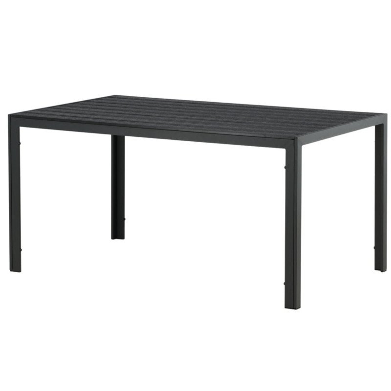 Table de jardin 150x90cm en aluminium FAUSTINE