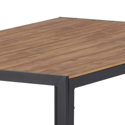 Table de jardin 150x90cm effet bois PABLOU