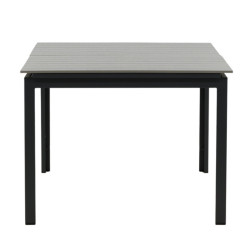 Table de jardin 160x100cm en aluminium gris WESTBA