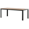 Table de jardin moderne 200x100cm en bois et alu ROSAFA