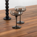 Table de jardin moderne 200x100cm en bois et alu ROSAFA