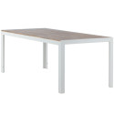 Table de jardin moderne 200x100cm en bois et alu ROSAFA