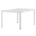 Table de jardin 150x90cm en aluminium et teck AGAMA