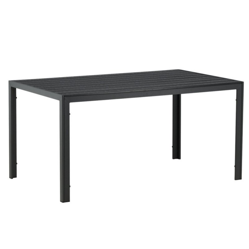 Table de jardin 150x90cm en aluminium FAUSTINE