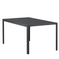 Table de jardin 150x90cm en aluminium FAUSTINE