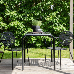 Table de jardin en aliminium 70x70cm ANGELE