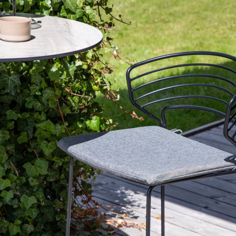 Table haute extérieur en métal et bois MDF OLIVIA