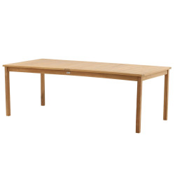 Table de jardin 220x100cm en bois de teck LUNAYA