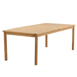 Table de jardin 220x100cm en bois de teck LUNAYA