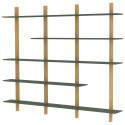 Grande étagère moderne en bois 190x224 SADIL