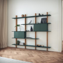 Grande étagère moderne en bois 190x224 SADIL