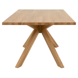 Table à manger en bois pieds étoile ANNA