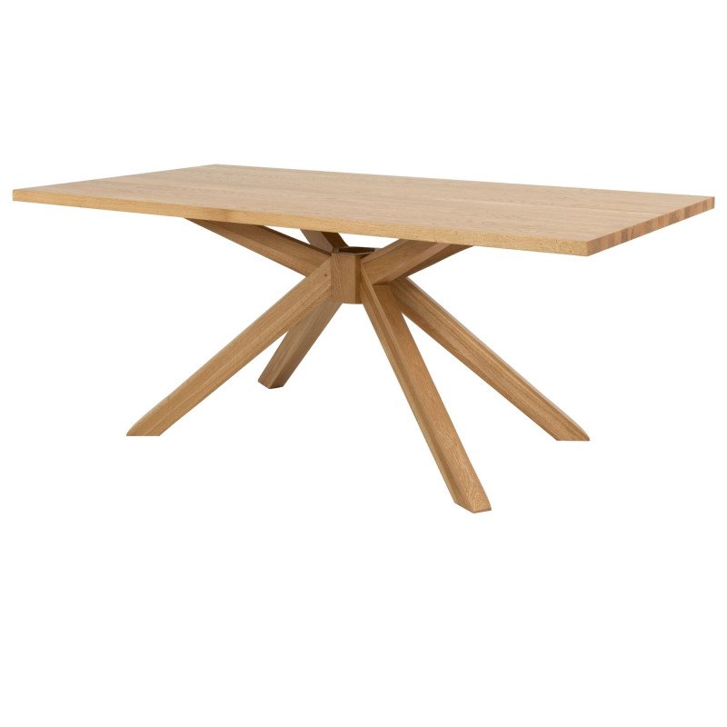 Table à manger en bois pieds étoile ANNA