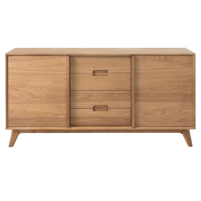 Buffet bas scandinave en bois 160cm RICHMOND