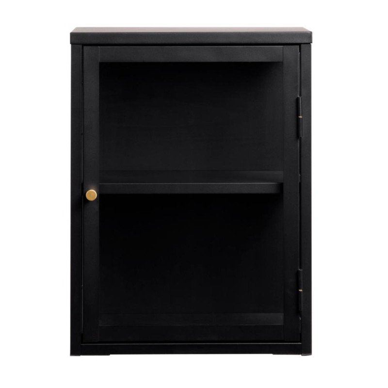 Buffet une grande porte 60x45,3cm de couleur noir BELINGAM