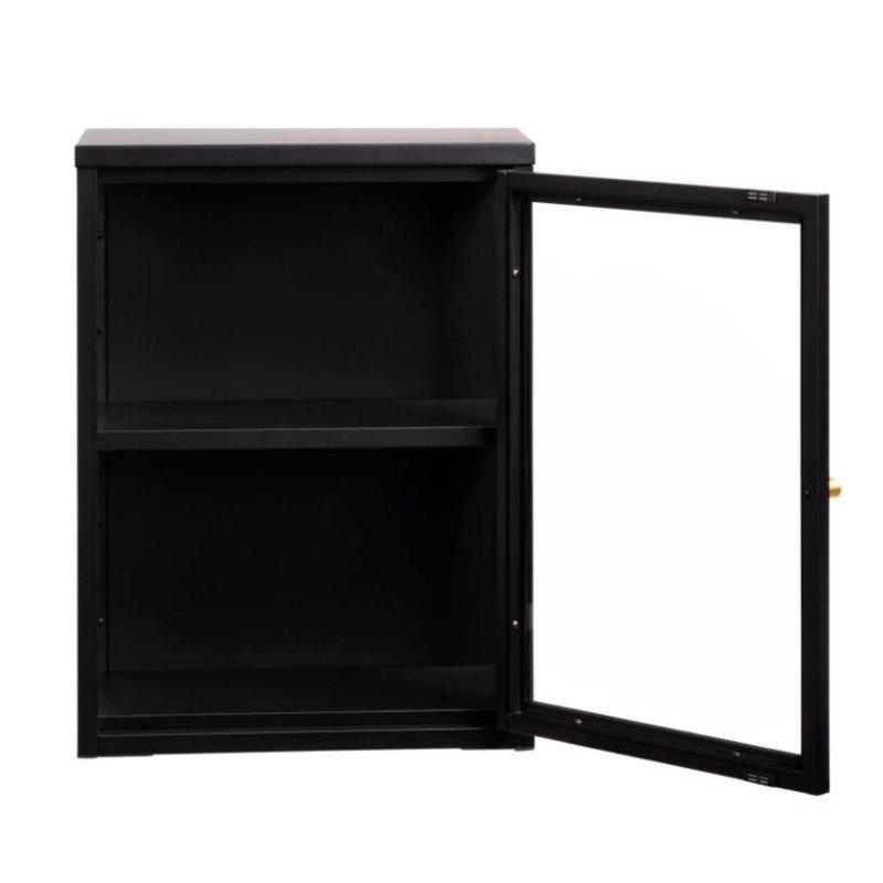 Buffet une grande porte 60x45,3cm de couleur noir BELINGAM