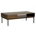 Table basse en bois avec niche et tiroir BLAZZERS
