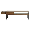 Table basse en bois avec niche et tiroir BLAZZERS