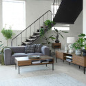 Table basse en bois avec niche et tiroir BLAZZERS