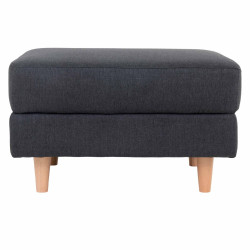 Repose-pieds en tissu et bois style scandinave DEWINTER