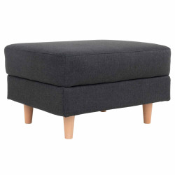 Pouf en tissu et bois-DEWINTER