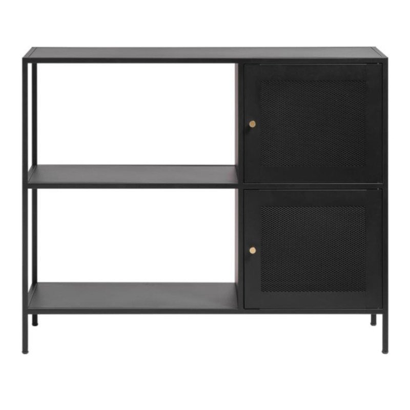 Buffet avec 2 portes 81x100cm de couleur noir FULGINI