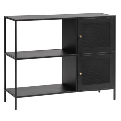 Buffet avec 2 portes 81x100cm de couleur noir FULGINI