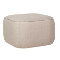 Pouf carré moderne en tissu ELIANO