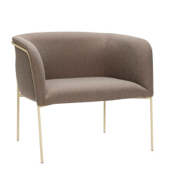 Fauteuil minimaliste en tissu LELANI