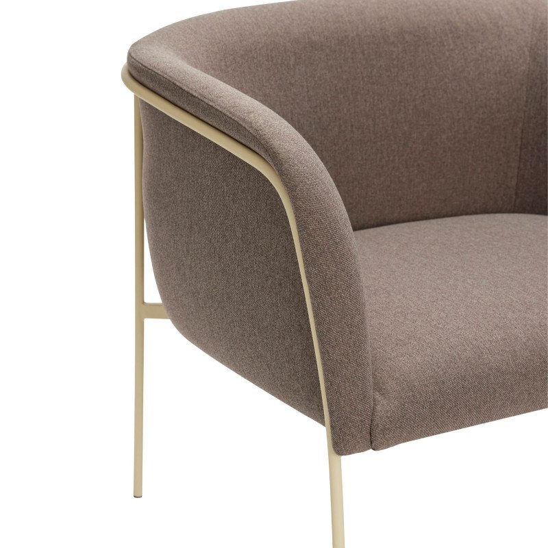 Fauteuil minimaliste en tissu LELANI