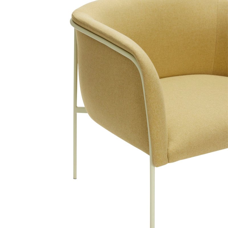 Fauteuil minimaliste en tissu LELANI