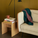 Canapé 2 places vintage bicolore orange et beige JANEIRO