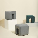 Pouf design en tissu 45x45cm GEMO