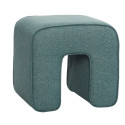 Pouf design en tissu 45x45cm GEMO