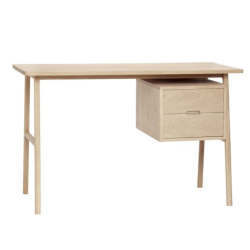 Bureau avec tiroirs en bois clair MANIO