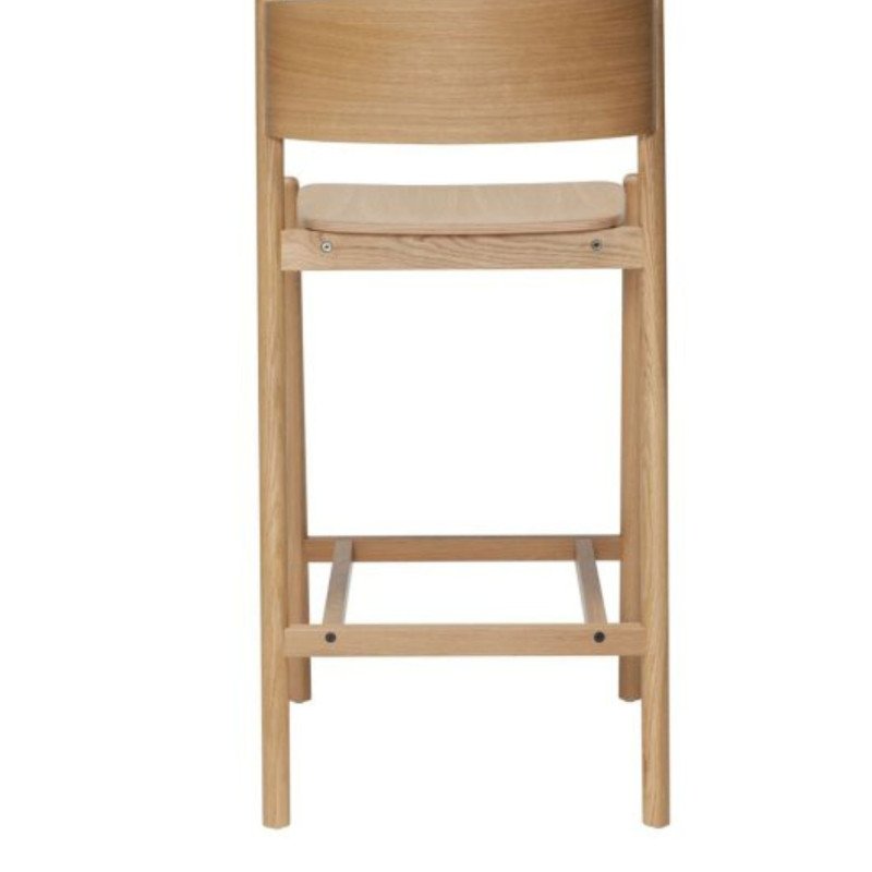 Tabouret de bar scandinave en bois INDIANA