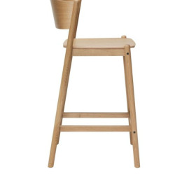 Tabouret de bar scandinave en bois INDIANA