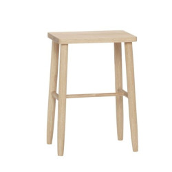 Tabouret minimaliste en bois clair RUDDY