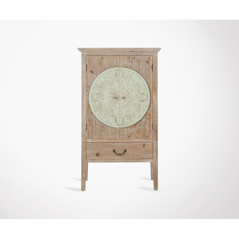 Armoire chinoise 2 portes 1 tiroir marque J-Line - Livraison rapide Armoire chinoise 2 portes 1 tiroir marque J-Line - Livraison rapide