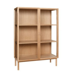 Buffet haut vitré en bois 140cm CIELO