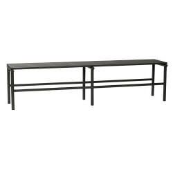 Banc extérieur 180cm en métal noir RAMIRO