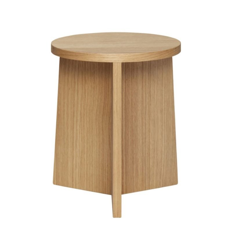 Tabouret rond design en bois clair KAIRO