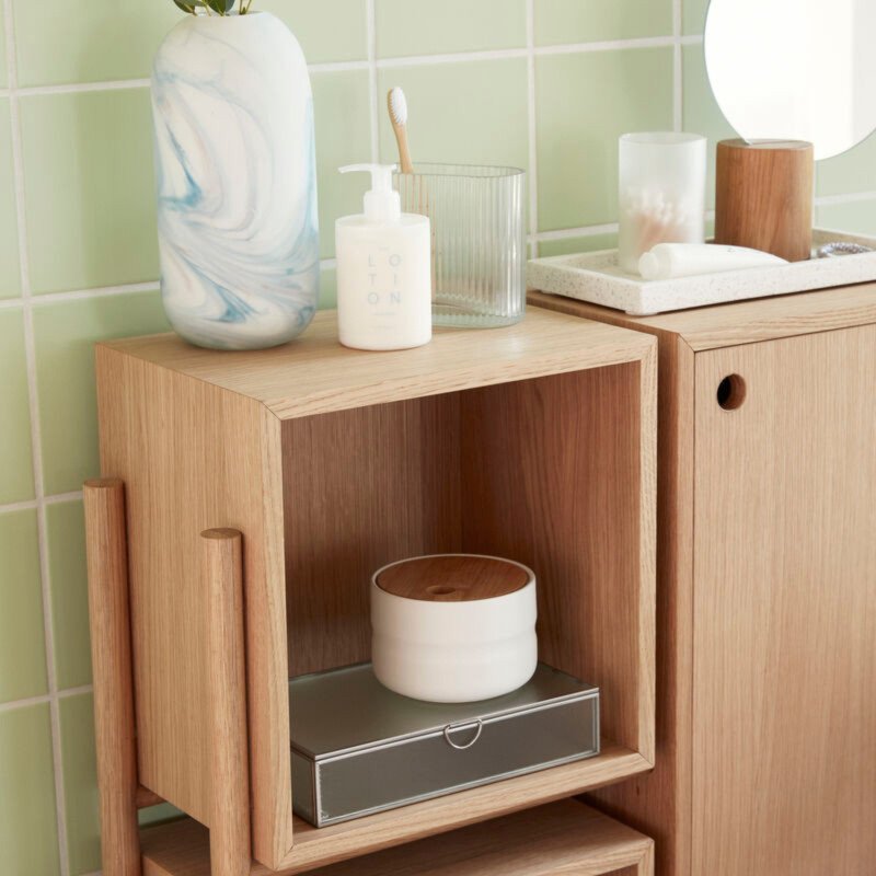 Commode 3 compartiments en bois CUBLA