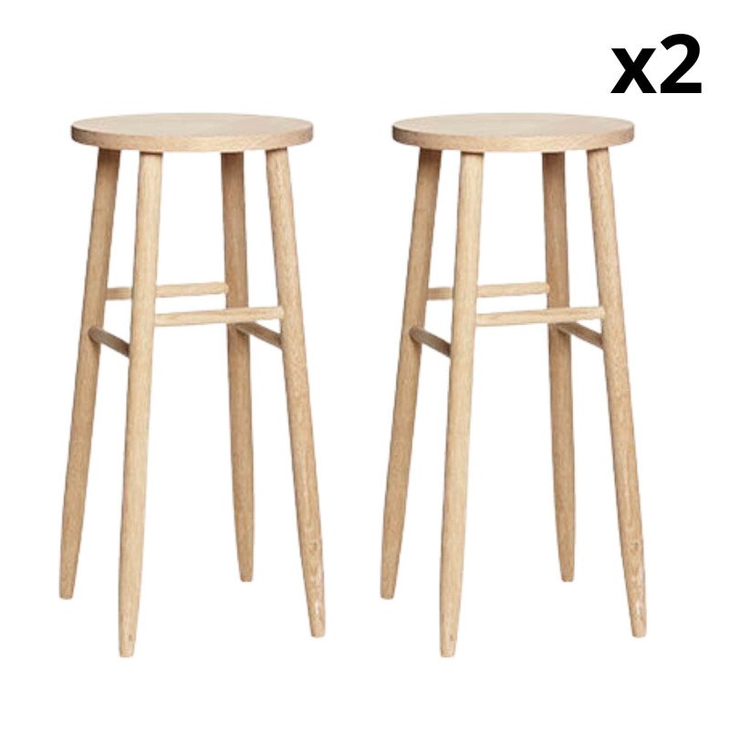 Tabouret de bar moderne en bois certifié ORION