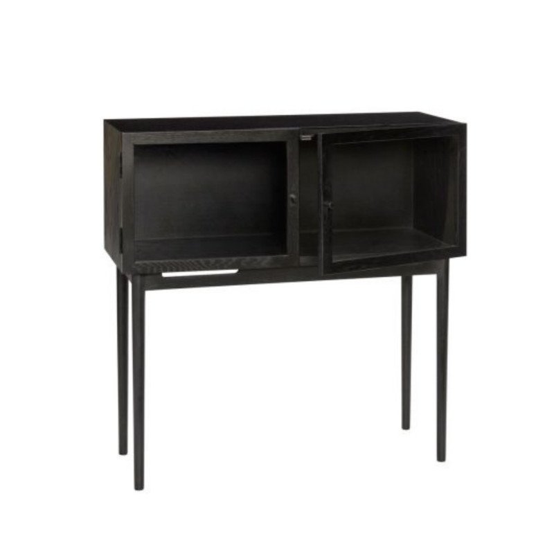 Banc scandinave en bois avec assise en corde 60cm DALLAS