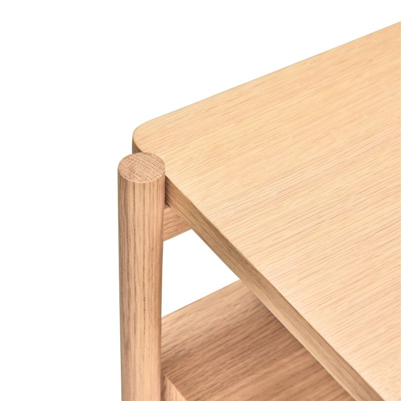 Table de chevet scandinave 2 tiroirs en bois certifié MITZY